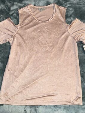 Charlotte Russe Pink Cold-Shoulder Top